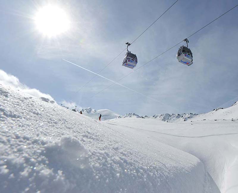 Skilifte in Betrieb Skigebiet Obergurgl Hochgurgl Skifahren und Skiurlaub im Ötztal in Tirol